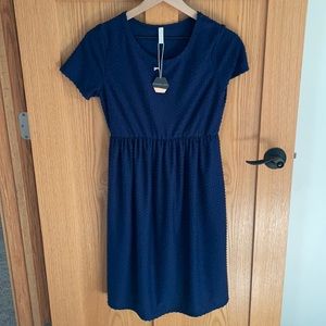 PinkBlush Blue Maternity dress (with pockets!!)